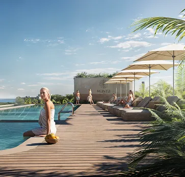 Living Wayra — pileta y áreas verdes